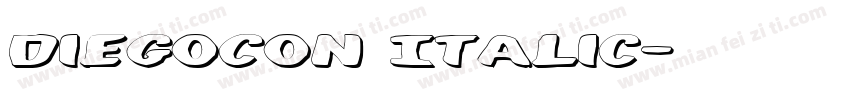 DiegoCon Italic字体转换